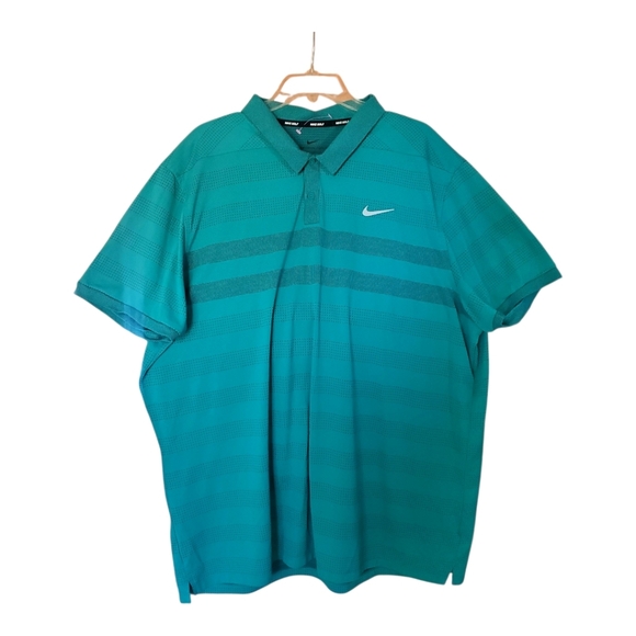 Nike Zonal Cooling Men's Green Golf Polo Shirt Size XXL - Picture 1 of 5